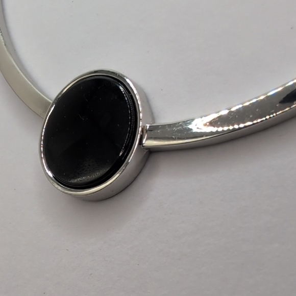 Chico's Silver and Black Modern Necklace - Picture 2 of 6